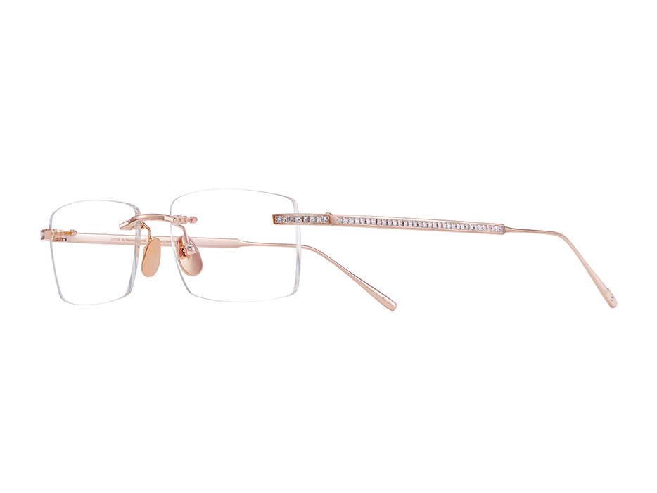 18K Rose Gold Rectangle Frame - LA-15H111RD