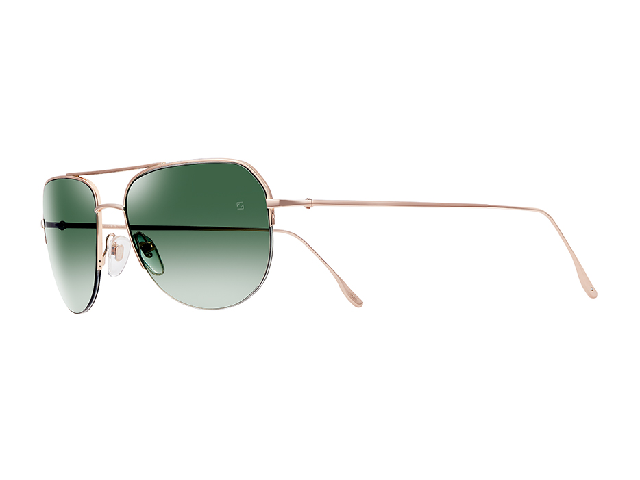 18K Rose Gold Aviator Sunglasses - LOTOS-SUN-C33R
