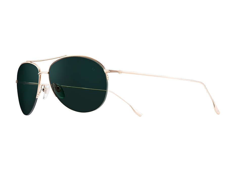 18K Rose Gold Aviator Sunglasses - LOTOS-SUN-C17R