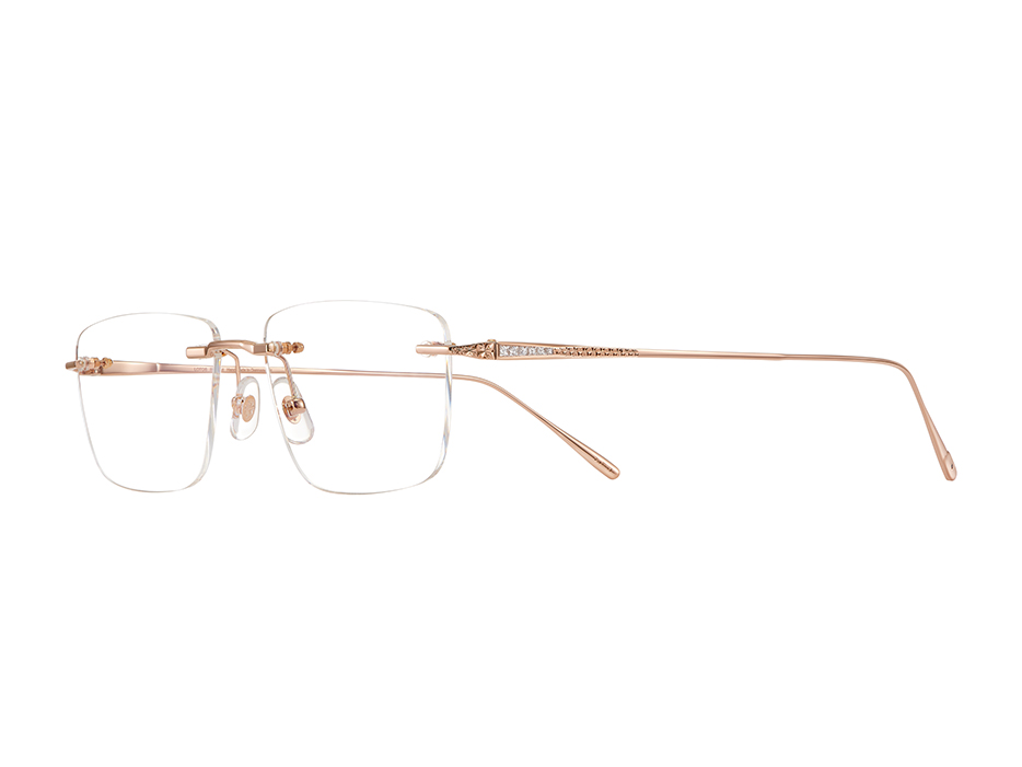 18K Rose Gold Rectangle Frame - LA-25G555VRD
