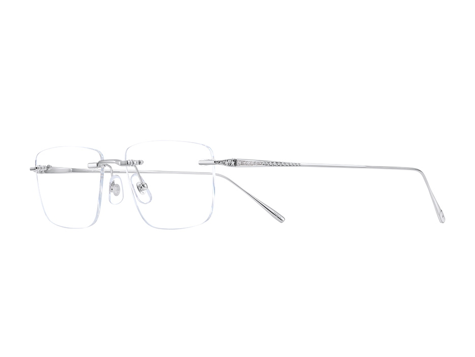 18K White Gold Rectangle Frame - LA-25G555VWD